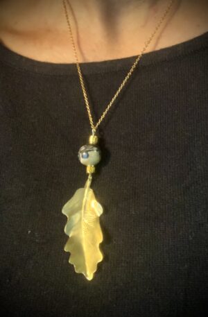 Collier feuille de chêne
