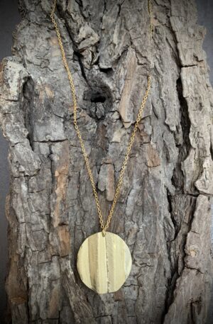 Pendentif cercle ondulé