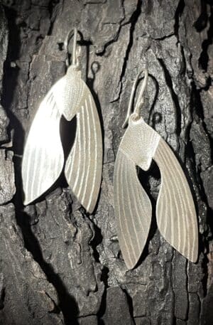 Boucles d'oreilles papillon de nuit en argent 925 certifié