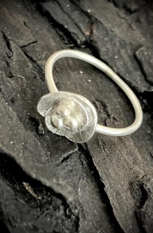 Bague petite fleur en argent 925
