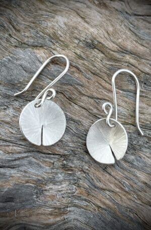 Boucles d'oreilles nénuphar en argent 925 certifié