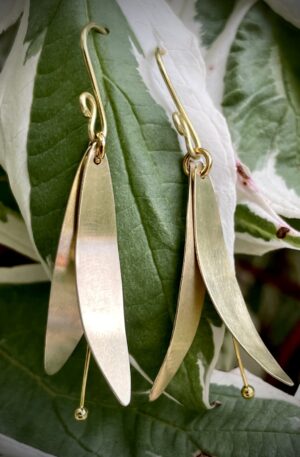 Boucles d'oreilles agapanthe